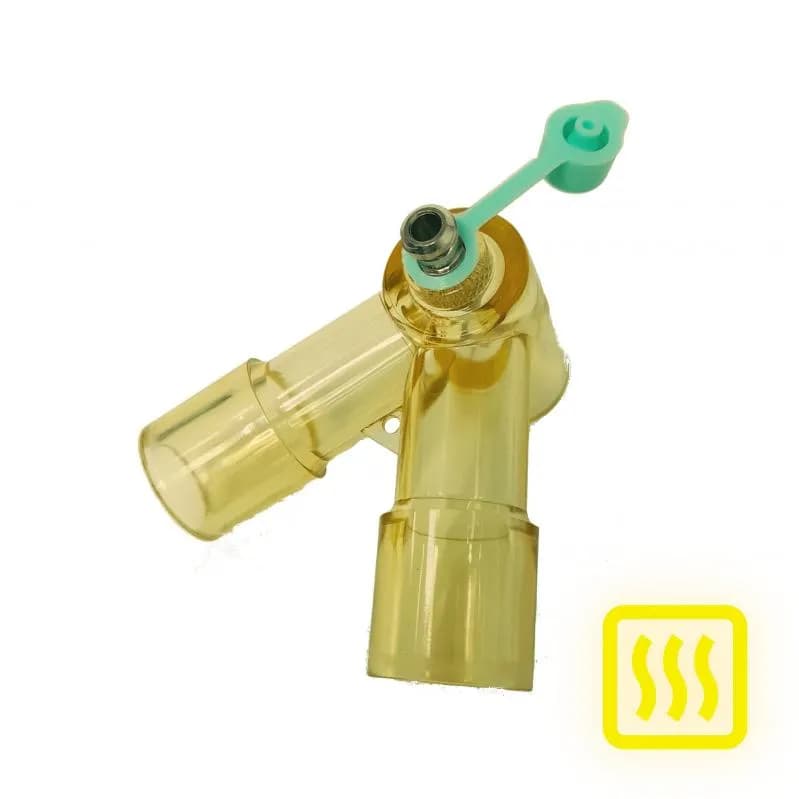 CONECTOR Y ADU 90° C/ ENTRADA METAL CAPNOGRAFIA (22M/15F x 22M/15F x 22M/15F) AUT 121° C (ANVISA: 80677040003)