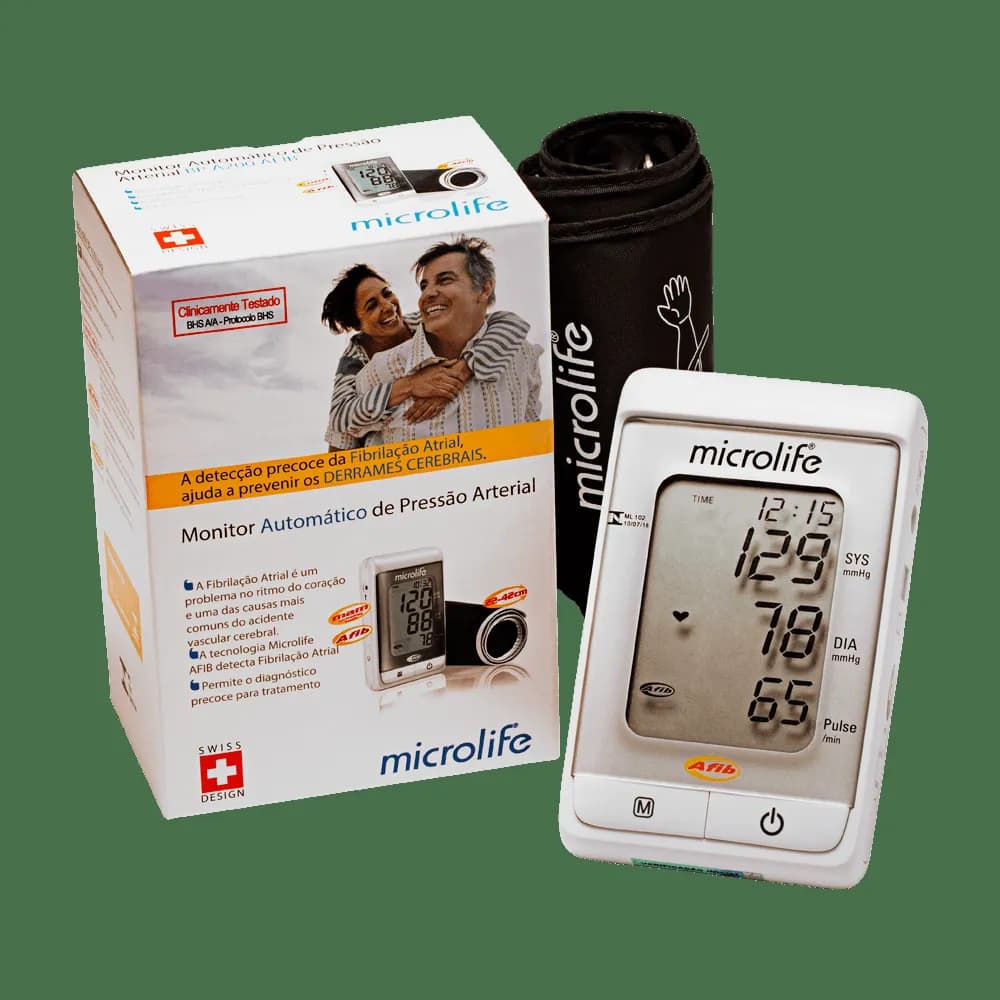 Microlife® Monitor Automático de Pressão Arterial de Braço AFIB BPA200