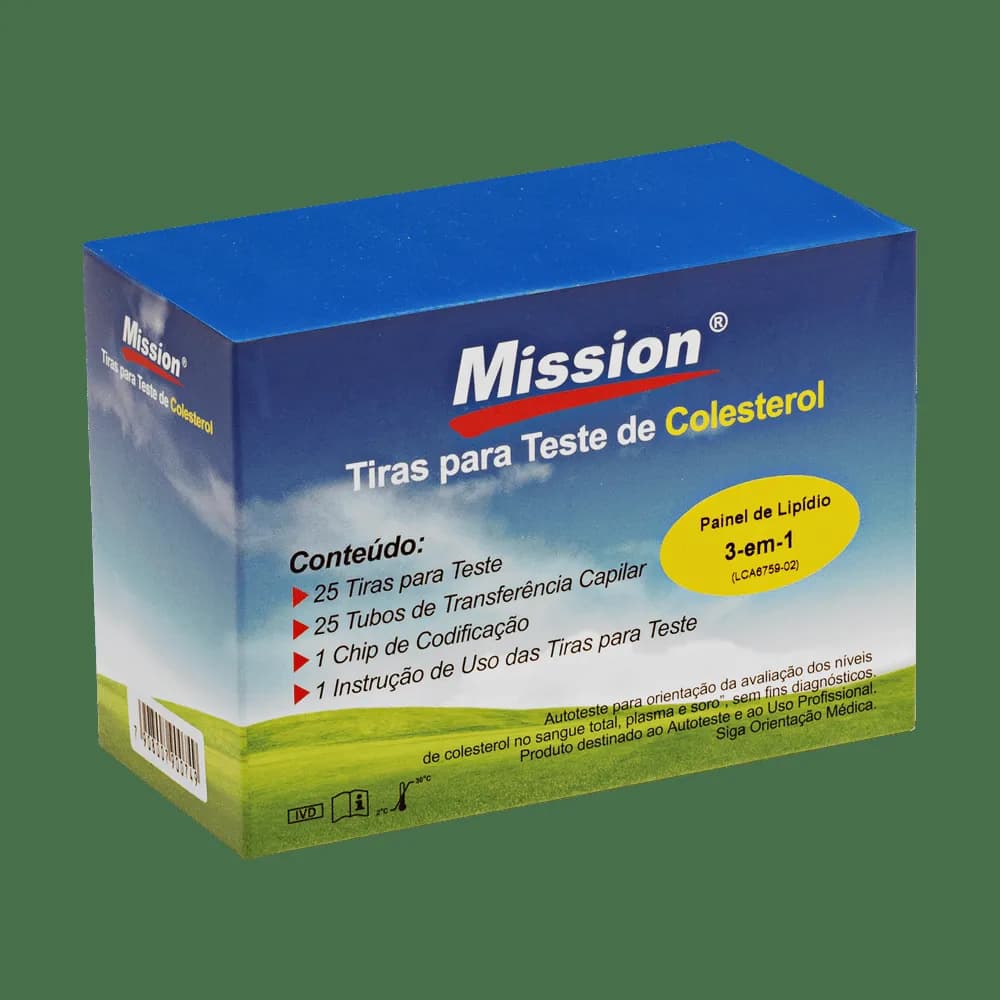 Mission® Tira Para Teste de Perfil Lipídico Individualizada
