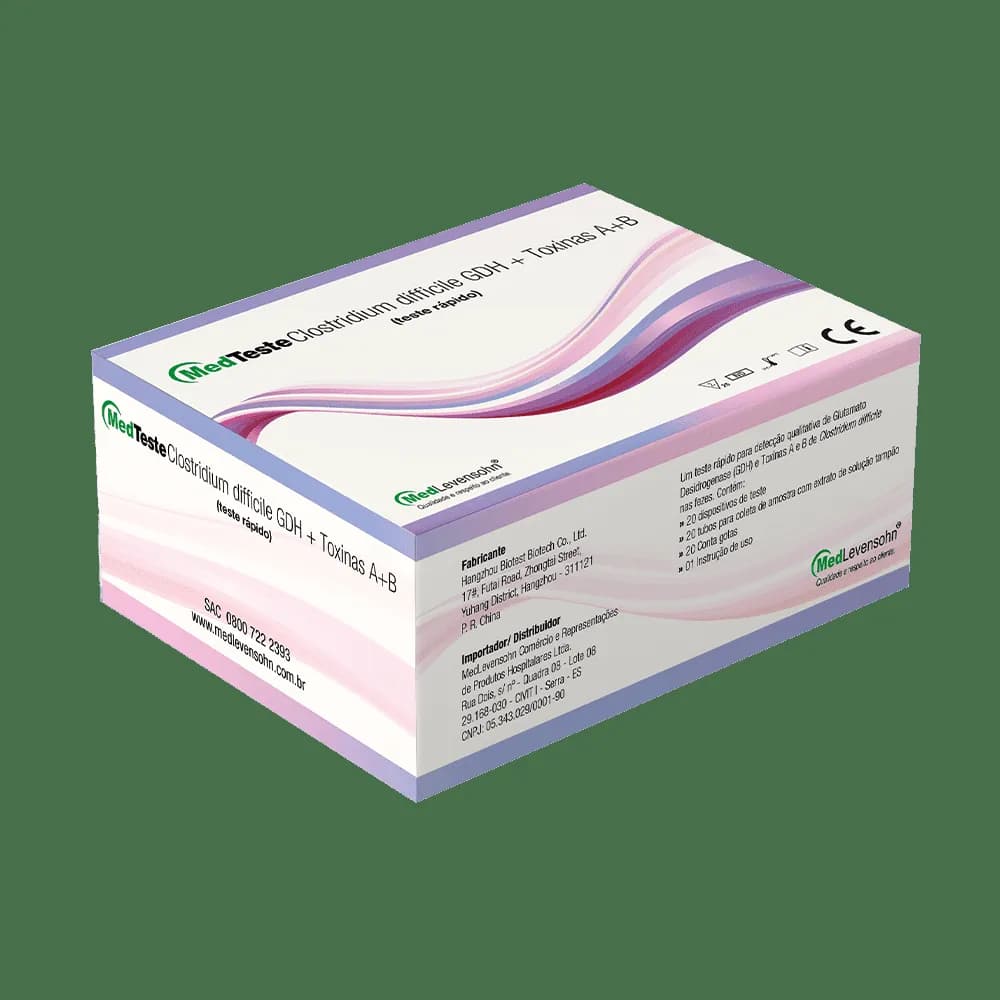 MedTeste Clostridium Difficile GDH + Toxinas A+B - Teste Rápido