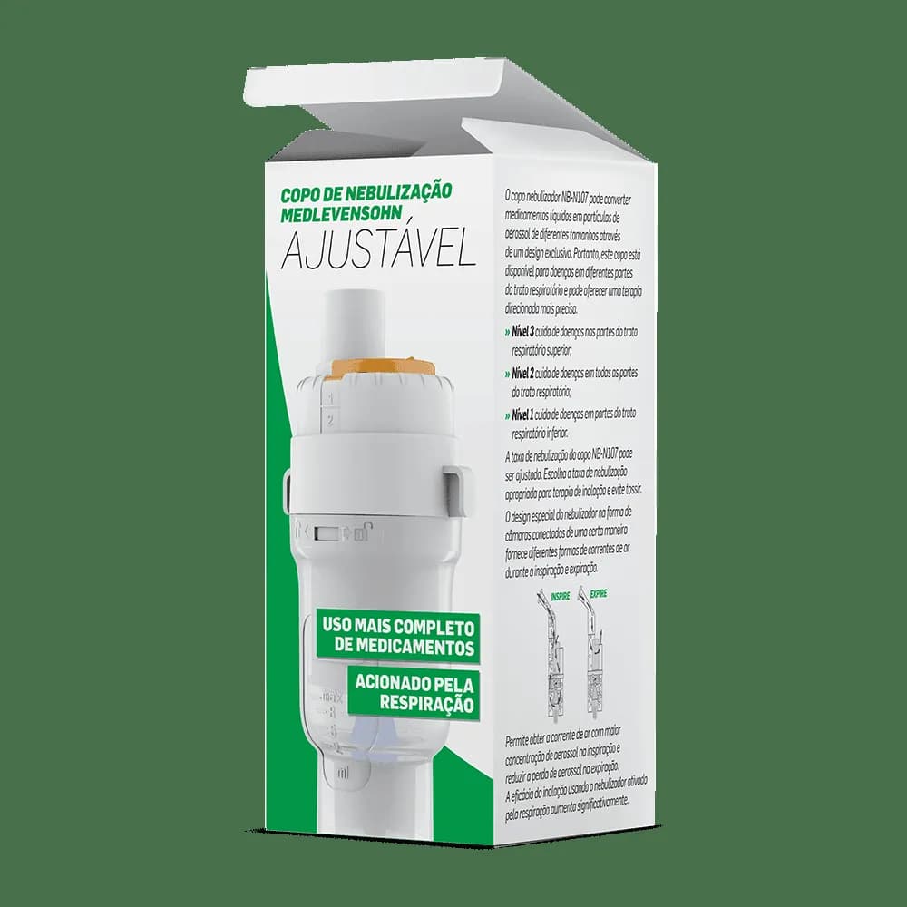 Copo de nebulização ajustável
