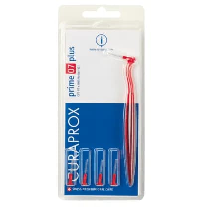 Kit Escova Interdental Plus CPS07 com 5UN e Suporte Vermelho