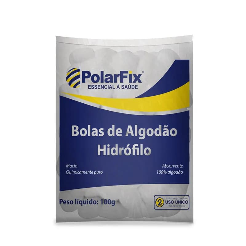 Bolas de Algodão Hidrófilo Polar Fix