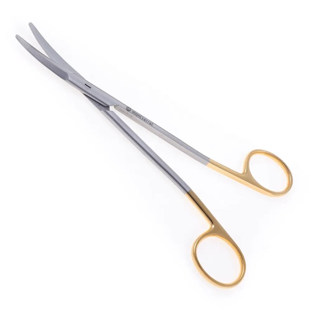 Tesoura Freeman Gorney Curva Serrilhada 18 cm c/ Vídea