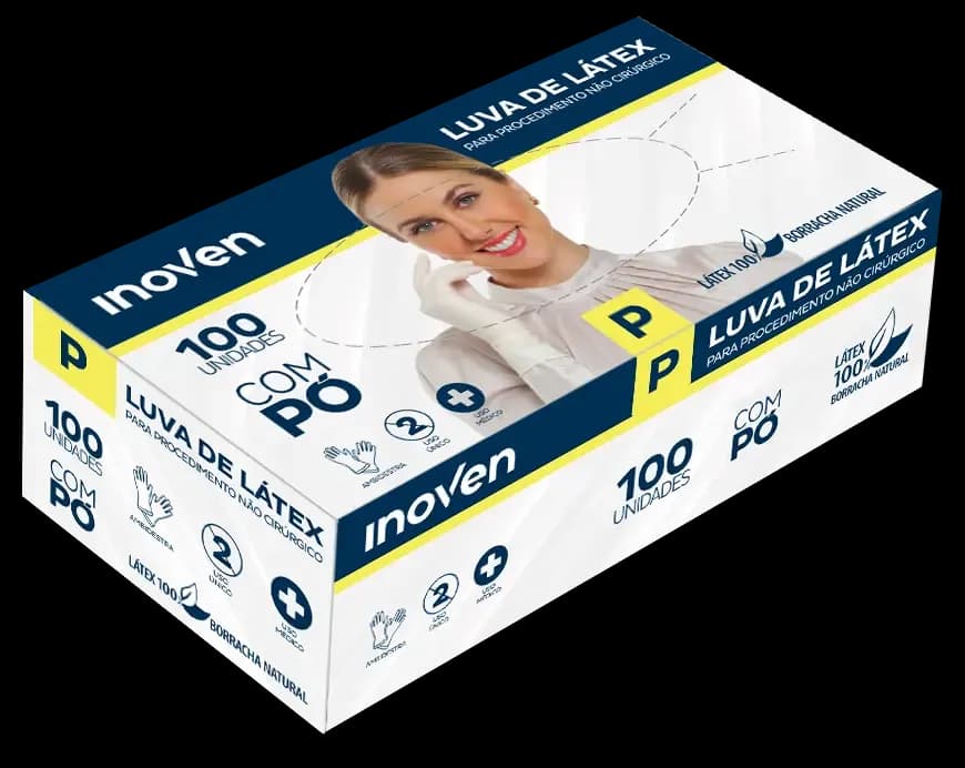 Luva de Látex Para Procedimento Não Cirúrgico TAM P CX C/100UN 3041
