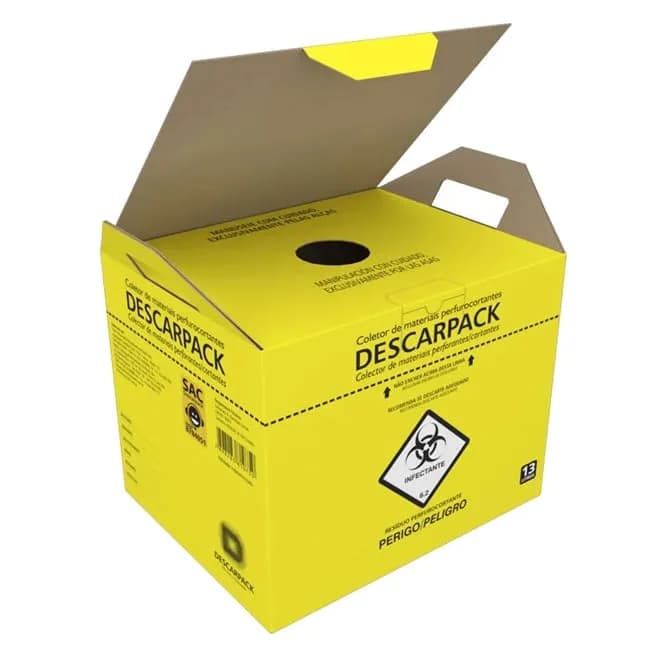 Coletor de Material Perfurocortante 13Lt Descarpack