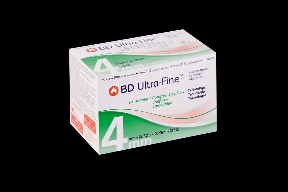 Agulha Ultra Fine 0,23MM X 4MM 32G Caixa com 100UN 320489