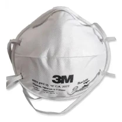 Respirador Descartável Tipo Concha 8801H Branco C/20UN H0002153395