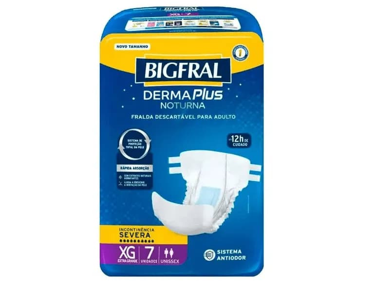 BIGFRAL DERMA PLUS NOTURNA TAM EG PCT C/7UN - 20588-0