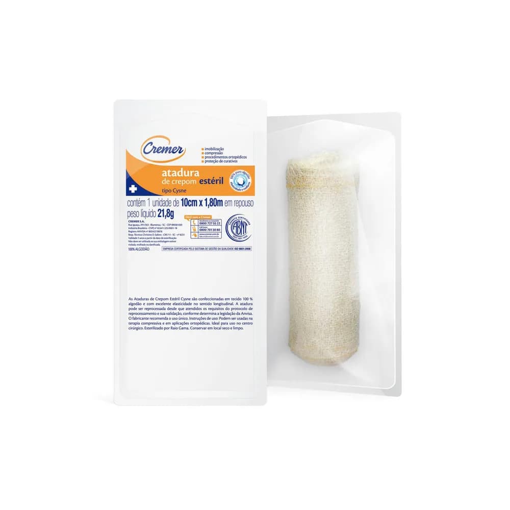 Atadura de Crepom Cysne Estéril 13F 15 CM X 1,8 M 1UN 673319