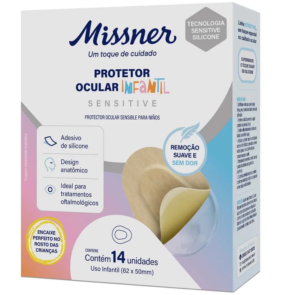 Protetor Ocular Sensitive Infantil Caixa com 14UN PA.1616