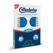Hastes Flexíveis com Ponta de Algodão 75unid. - Cottonbaby