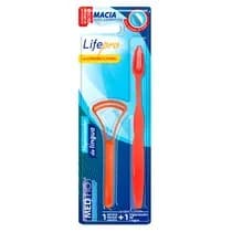 Kit Escova Dental Life Pro e Higienizador de Língua - Medfio