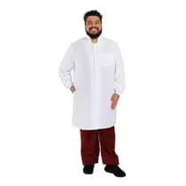 Jaleco Masculino Students Branco Plus Size