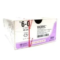 Fio de Sutura Absorvível Vicryl 6-0