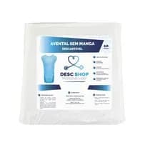 Avental Descartável Sem Manga 30g Branco - Desc Shop