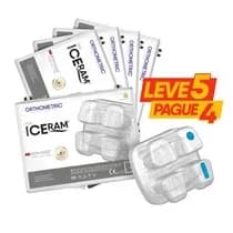 Kit Promocional Leve 5 Pague 4 Bráquete Cerâmico New Iceram Roth 0,022 5x5