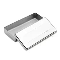 Estojo Inox Liso para Esterilização 18x8x3cm Millenium