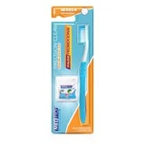 Escova Dental Precision Clean Adulto Macia + Fio Dental Slide Pro Menta