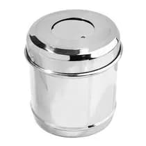 Porta Algodão Inox Limpo com Mola 8x10cm