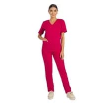 Pijama Cirúrgico Feminino Newprene Framboesa - Funwork