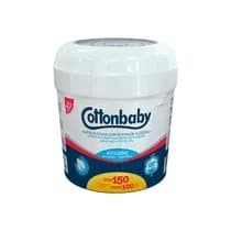Hastes Flexíveis com Ponta de Algodão Leve 150 Pague 100unid. - Cottonbaby