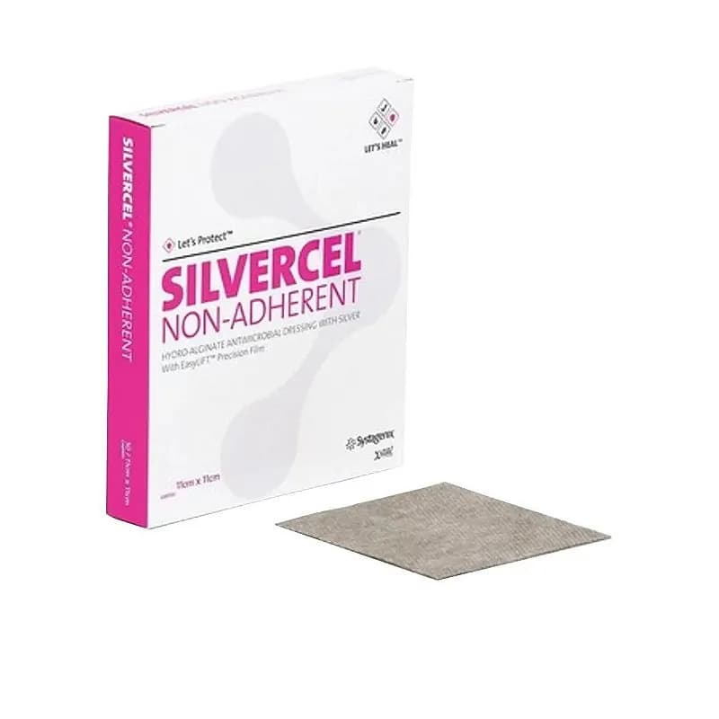 SILVERCEL, Curativo Antimicrobiano Não Aderente Hidro-Alginato com Prata da Systagenix - Unidade