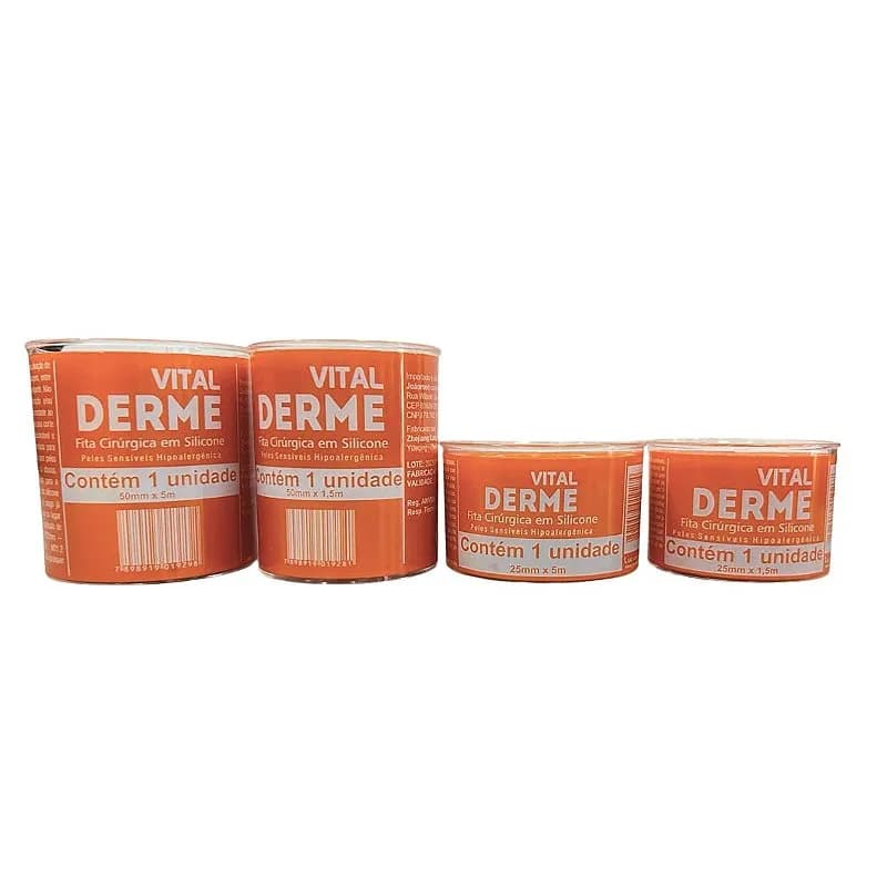 Fita Cirúrgica de Silicone Hipoalergênica - Unidade - Vital Derme