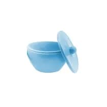 Pote Paladon de Silicone com Tampa Azul Claro