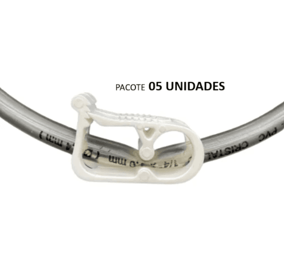 Clamp, Prendedor, Presilha para Sonda de Gastrostomia da - Pacote 05 unidades