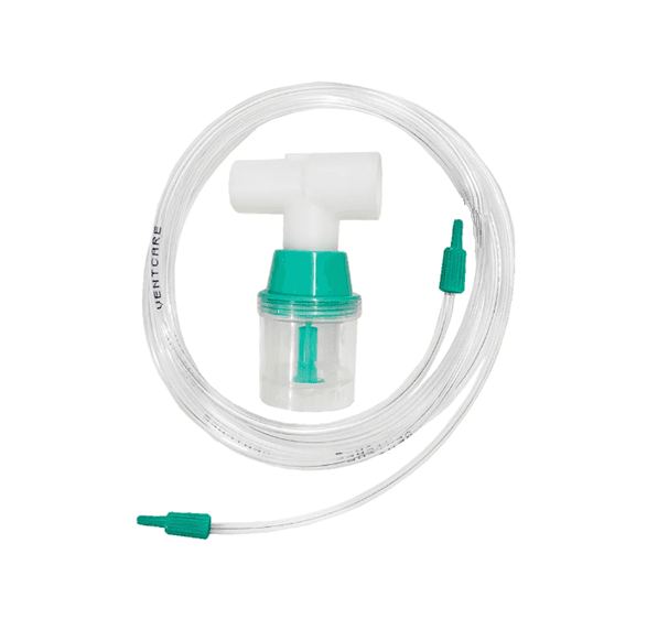 Nebulização em T para Circuito de Ventilação Mecânica, Ponteira Lisa da Ventcare - Unidade