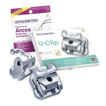 Kit Promocional Bráquete De Aço Autoligado Interativo U-Clip Roth 0,022 + Sequência De Arco + Tubos - Orthometric