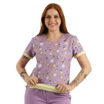 Blusa Scrub Feminina Dupla Face Abelhinhas - FunWork