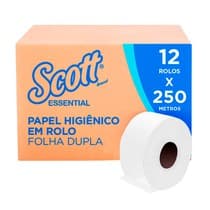 Papel Higiênico Essential Folha Dupla Rolo - Scott®