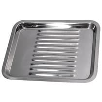 Bandeja para Esterilização Inox Lisa Autoclavável 22x17x1,5cm 12 Divisórias - Golgran GG