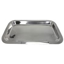 Bandeja para Esterilização Inox Lisa Autoclavável 22x12x1,5cm - Golgran GG