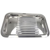 Bandeja para Esterilização Inox Lisa Autoclavável 22x12x1,5cm 12 Divisórias - Golgran GG