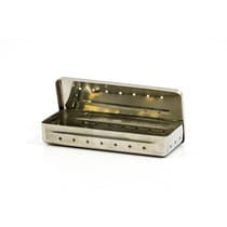 Estojo para Esterilização Inox 18x8x3cm Millenium Perfurado Autoclavável - Fava
