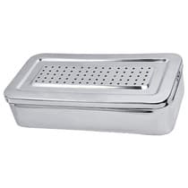 Estojo para Esterilização Inox Perfurado Autoclavável 35x16x8cm - Golgran GG