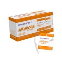 Kit Promocional Arco Termoativado Flexy NiTi 35° Redondos + Retangulares - Orthometric