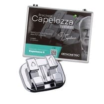Kit Bráquete Metálico Capelozza II 022 1 Caso com Gancho nos Caninos e Pré-Molares - Orthometric