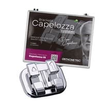 Kit Bráquete Metálico Capelozza III 022 1 Caso com Gancho nos Caninos e Pré-Molares - Orthometric