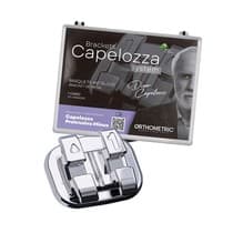 Kit Bráquete Metálico Capelozza Protrusiva Minus 022 1 Caso com Gancho nos Caninos e Pré-Molares - Orthometric