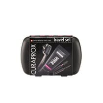 Kit Escova Dental Viagem Travel Set Black Is White - Curaprox