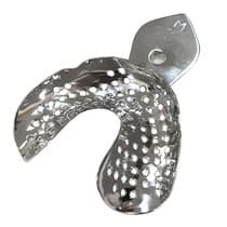 Moldeira Total Perfurada Adulto Inox Desdentado - Bio-Art