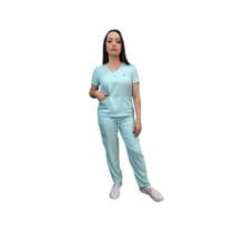 Pijama Cirúrgico Feminino Verde Claro - Dana Jalecos