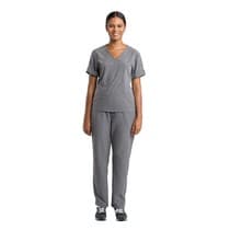 Pijama Scrub Feminino Easy Cinza Chumbo - Dra. Cherie