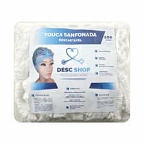 Touca Sanfonada Branca - Desc Shop