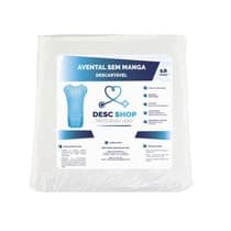 Avental Descartável Sem Manga 30g Branco - Desc Shop