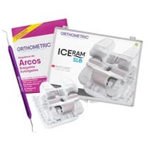 Kit Bráquete Cerâmico Autoligado Iceram SLB Roth 0,022